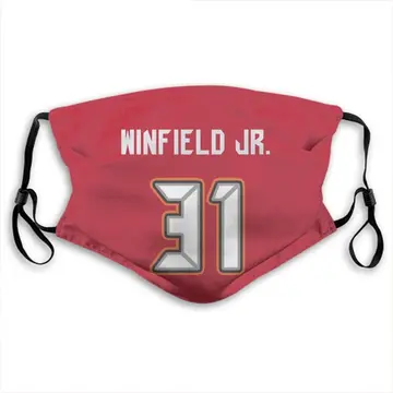 Antoine Winfield Jr. Tampa Bay Buccaneers Red Washable & Reusable Face Mask