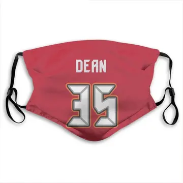 Jamel Dean Tampa Bay Buccaneers Red Washable & Reusable Face Mask