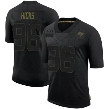 Men's Akiem Hicks Tampa Bay Buccaneers Limited Black 2020 Salute To Service Jersey