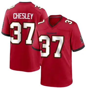 Men's Anthony Chesley Tampa Bay Buccaneers Game Red Team Color Jersey