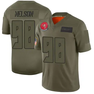 Men's Anthony Nelson Tampa Bay Buccaneers Limited Camo 2019 Salute to Service Jersey