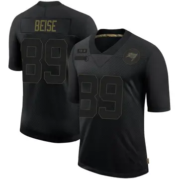 Men's Ben Beise Tampa Bay Buccaneers Limited Black 2020 Salute To Service Jersey