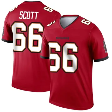 Men's Ben Scott Tampa Bay Buccaneers Legend Red Jersey