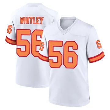 Men's Benton Whitley Tampa Bay Buccaneers Game White '76 Jersey