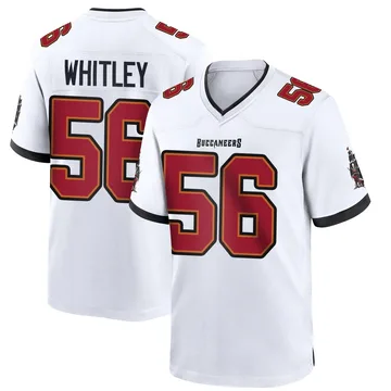 Men's Benton Whitley Tampa Bay Buccaneers Game White Jersey
