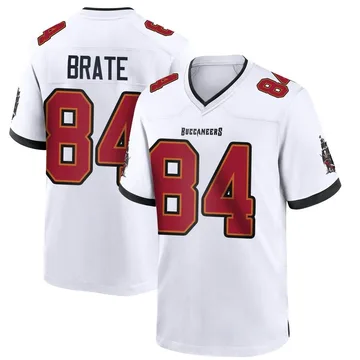 Men's Cameron Brate Tampa Bay Buccaneers Game White Jersey
