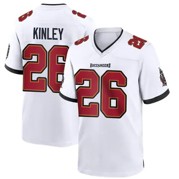 Men's Cameron Kinley Tampa Bay Buccaneers Game White Jersey