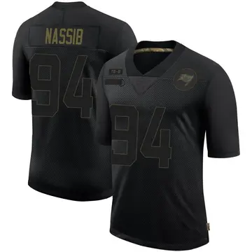 Men's Carl Nassib Tampa Bay Buccaneers Limited Black 2020 Salute To Service Jersey