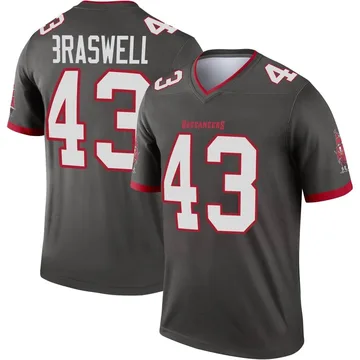 Men's Chris Braswell Tampa Bay Buccaneers Legend Pewter Alternate Jersey