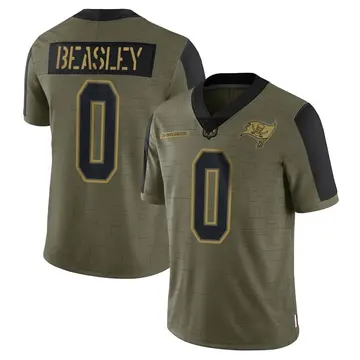 Men's Cole Beasley Tampa Bay Buccaneers Limited Olive 2021 Salute To Service Jersey