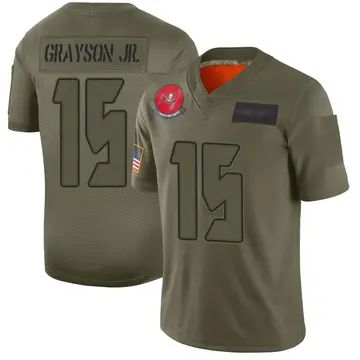 Men's Cyril Grayson Jr. Tampa Bay Buccaneers Limited Camo 2019 Salute to Service Jersey