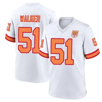 Men's David Walker Tampa Bay Buccaneers Game White '76 50th Season Jersey