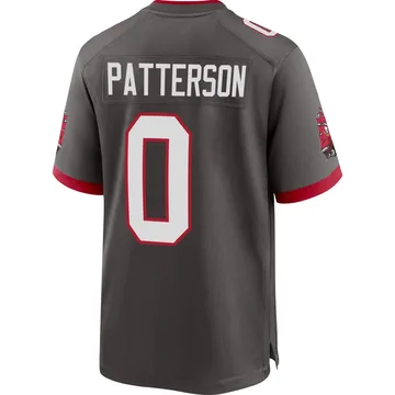 Men's Dean Patterson Tampa Bay Buccaneers Game Pewter Alternate Jersey