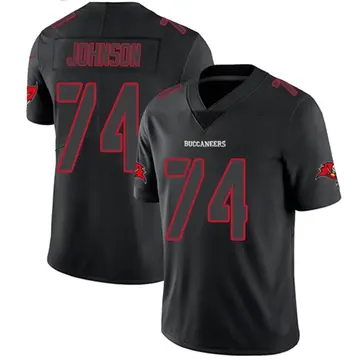 Men's Fred Johnson Tampa Bay Buccaneers Limited Black Impact Jersey