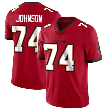 Men's Fred Johnson Tampa Bay Buccaneers Limited Red Team Color Vapor Untouchable Jersey