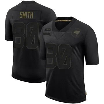 Men's Jaden Smith Tampa Bay Buccaneers Limited Black 2020 Salute To Service Jersey