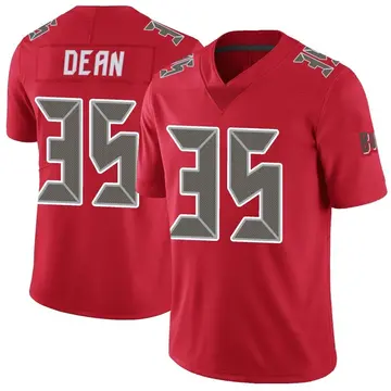 Men's Jamel Dean Tampa Bay Buccaneers Limited Red Color Rush Jersey
