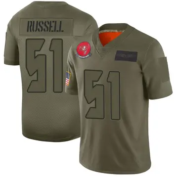 Men's J.J. Russell Tampa Bay Buccaneers Limited Camo 2019 Salute to Service Jersey
