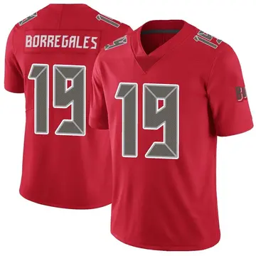 Men's Jose Borregales Tampa Bay Buccaneers Limited Red Color Rush Jersey