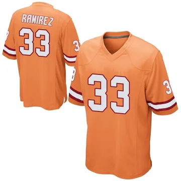 Men's Jose Ramirez Tampa Bay Buccaneers Game Orange Alternate Jersey