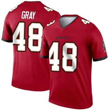 Men's J.T. Gray Tampa Bay Buccaneers Legend Red Jersey