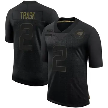 Men's Kyle Trask Tampa Bay Buccaneers Limited Black 2020 Salute To Service Jersey