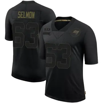 Men's Lee Roy Selmon Tampa Bay Buccaneers Limited Black 2020 Salute To Service Jersey
