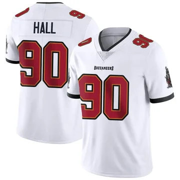 Men's Logan Hall Tampa Bay Buccaneers Limited White Vapor Untouchable Jersey