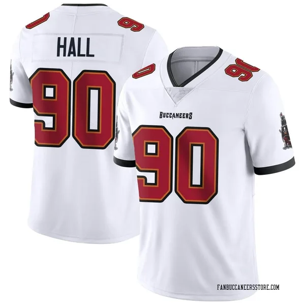 Men's Logan Hall Tampa Bay Buccaneers Limited White Vapor Untouchable Jersey