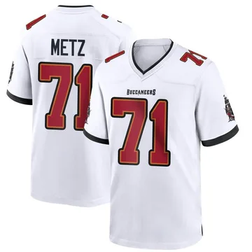 Men's Lorenz Metz Tampa Bay Buccaneers Game White Jersey