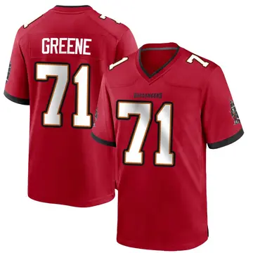 Men's Mike Greene Tampa Bay Buccaneers Game Red Team Color Jersey