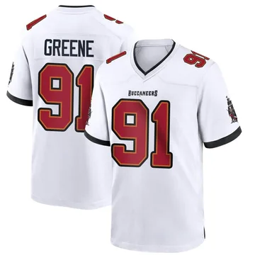 Men's Mike Greene Tampa Bay Buccaneers Game White Jersey