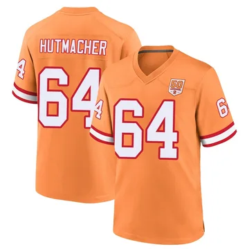 Men's Nash Hutmacher Tampa Bay Buccaneers Game Cream sicle 50th Season Jersey