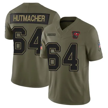 Men's Nash Hutmacher Tampa Bay Buccaneers Limited Olive 2025 Salute to Service Jersey