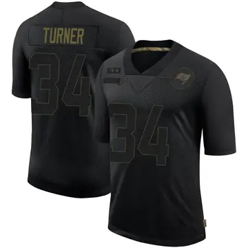Men's Nolan Turner Tampa Bay Buccaneers Limited Black 2020 Salute To Service Jersey