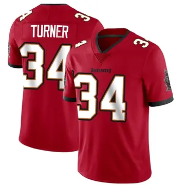 Men's Nolan Turner Tampa Bay Buccaneers Limited Red Team Color Vapor Untouchable Jersey