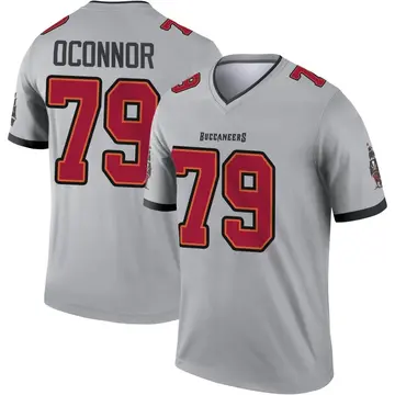 Men's Patrick O'Connor Tampa Bay Buccaneers Legend Gray Inverted Jersey