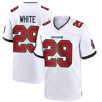 Men's Rachaad White Tampa Bay Buccaneers Game White Jersey