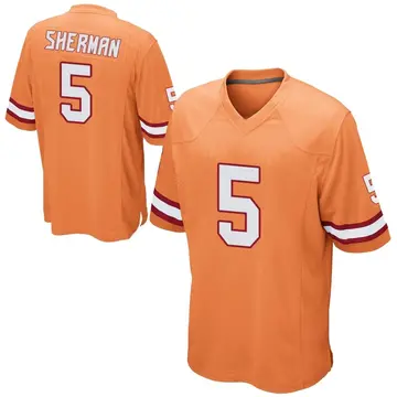 Men's Richard Sherman Tampa Bay Buccaneers Game Orange Alternate Jersey