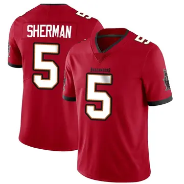 Men's Richard Sherman Tampa Bay Buccaneers Limited Red Team Color Vapor Untouchable Jersey