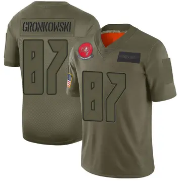 Men's Rob Gronkowski Tampa Bay Buccaneers Limited Camo 2019 Salute to Service Jersey