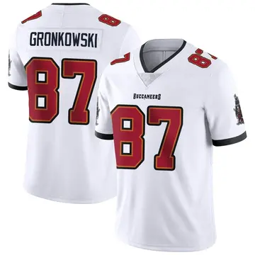 Men's Rob Gronkowski Tampa Bay Buccaneers Limited White Vapor Untouchable Jersey