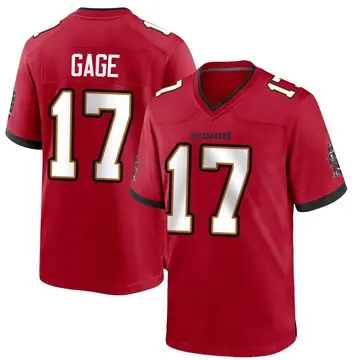 Men's Russell Gage Tampa Bay Buccaneers Game Red Team Color Jersey