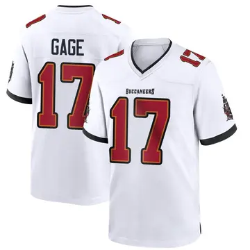Men's Russell Gage Tampa Bay Buccaneers Game White Jersey