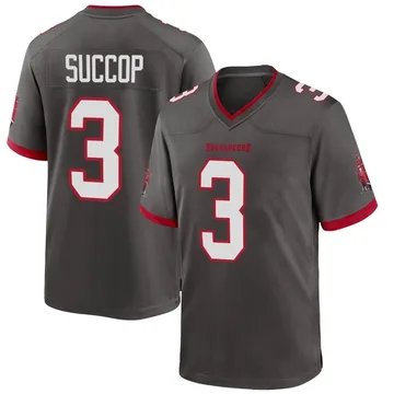 Men's Ryan Succop Tampa Bay Buccaneers Game Pewter Alternate Jersey