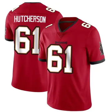 Men's Sadarius Hutcherson Tampa Bay Buccaneers Limited Red Team Color Vapor Untouchable Jersey