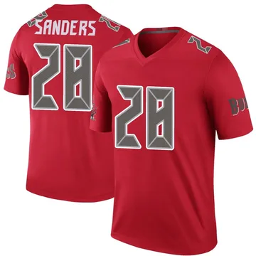 Men's Shilo Sanders Tampa Bay Buccaneers Legend Red Color Rush Jersey