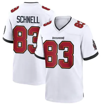 Men's Spencer Schnell Tampa Bay Buccaneers Game White Jersey