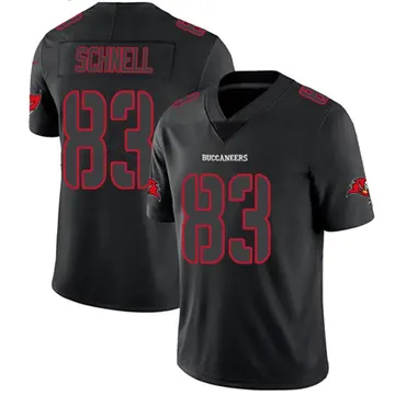 Men's Spencer Schnell Tampa Bay Buccaneers Limited Black Impact Jersey