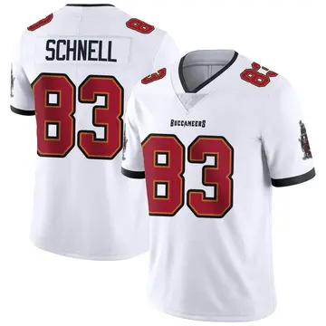 Men's Spencer Schnell Tampa Bay Buccaneers Limited White Vapor Untouchable Jersey